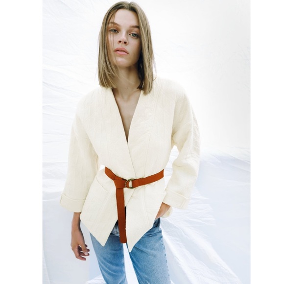 Zara belted jacket - Picture 3 of 7